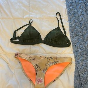 Triangl bikini bottoms-medium top-small